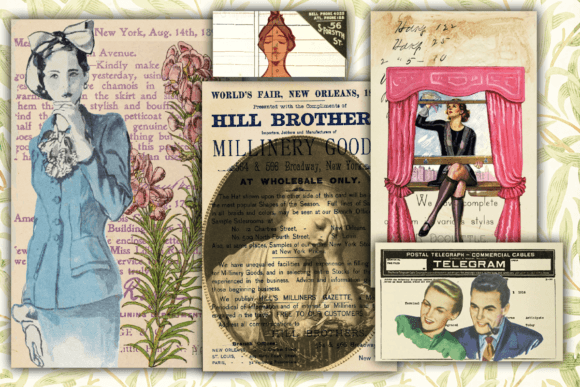 Download Vintage Ephemera Collage Junk Journal - Ephemera Collection
