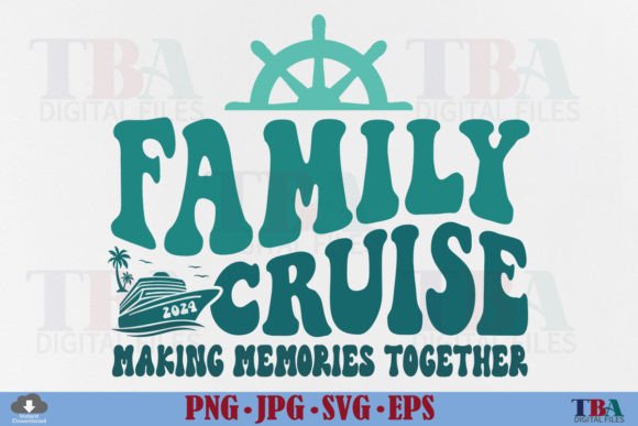 Download Family Cruise, Retro Vacation Trip SVG - Retro Collection