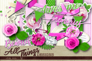 Download Coming Up Roses Digital Scrapbook Kit - Digital scrapbook kit Collection