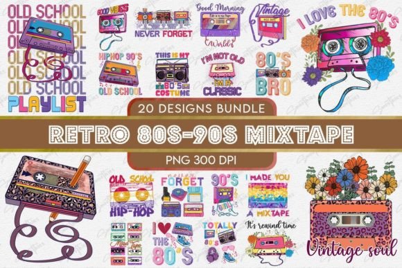 Download Retro 80's - 90's Mixtape Bundle - Retro Collection