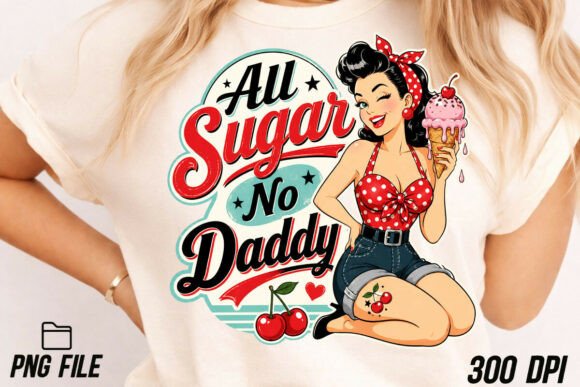 Download All Sugar No Daddy, Retro PNG - Retro Collection