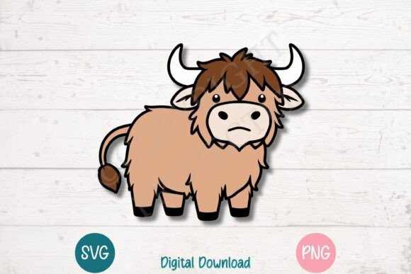 Download Cartoon Highland Cow Bundle - Premium Resources