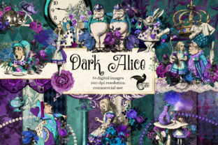 Download Dark Alice Digital Scrapbook Kit - Digital scrapbook kit Collection