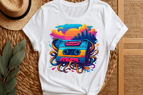 Download Vintage Retro Cassette Sublimation Png - Retro Collection
