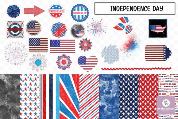 Download Independence Day Digital Scrapbook Kit - Digital scrapbook kit Collection
