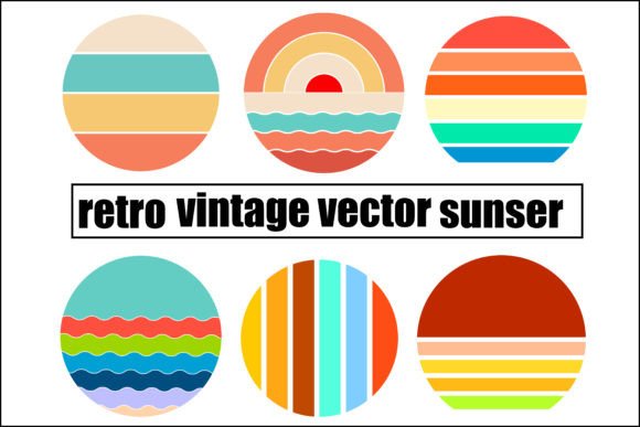 Download Retro Vintage Vector Sunset - Retro Collection
