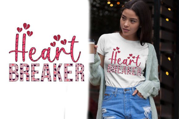 Download Heart Breaker Retro Printed T-Shirt PNG - Retro Collection