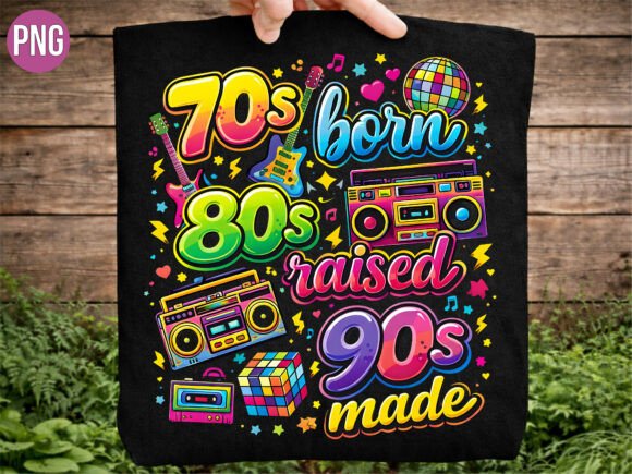 Download Retro 70s 80s 90s Neon Slogan PNG SHIRT - Retro Collection