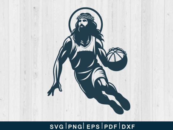Download Jesus Playing Basketball Svg Funny Gift - Premium Resources