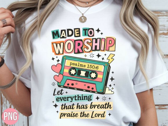 Download Made to Worship Psalm Retro Cassette PNG - Retro Collection